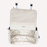 Sky soft shell suitcase set open showing packing space — Who Gives A Flying Australia