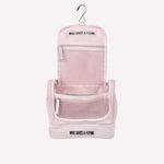 Shortcake travel toiletry bag open showing organisation — Who Gives A Flying Australia