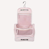 Shortcake travel toiletry bag open showing organisation — Who Gives A Flying Australia
