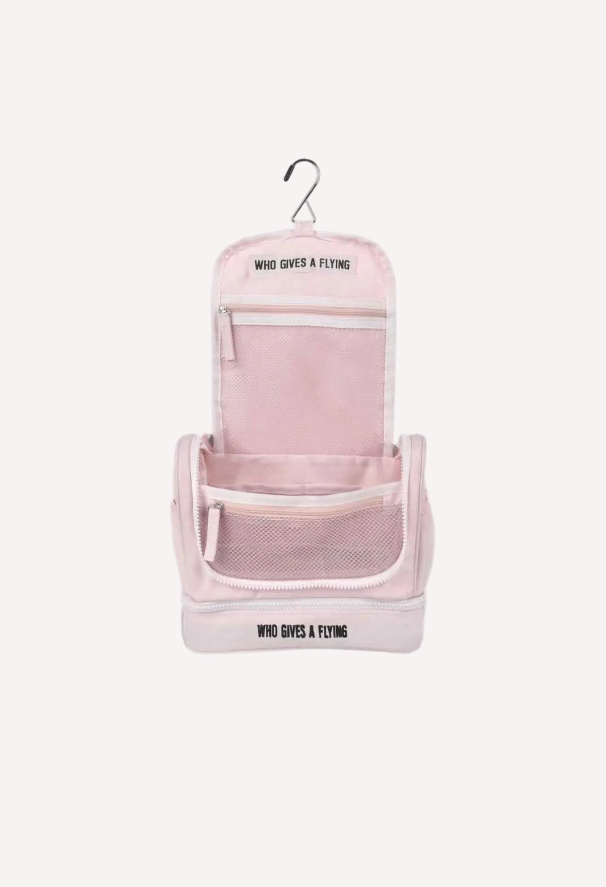Shortcake travel toiletry bag open showing organisation — Who Gives A Flying Australia