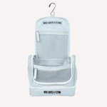 Sky travel toiletry bag open showing organisation — Who Gives A Flying Australia